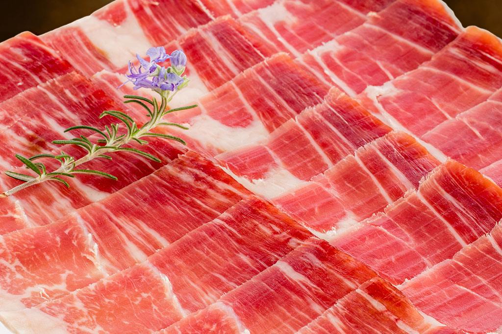 Lonchas de jamón ibérico