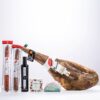 Jamón de bellota 100% raza ibérca + productos gourmet de regalo