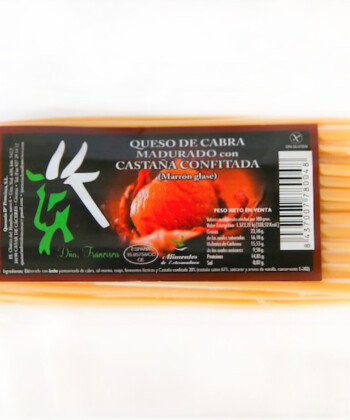 Queso madurado de cabra con castaña confitada - Doña Francisca