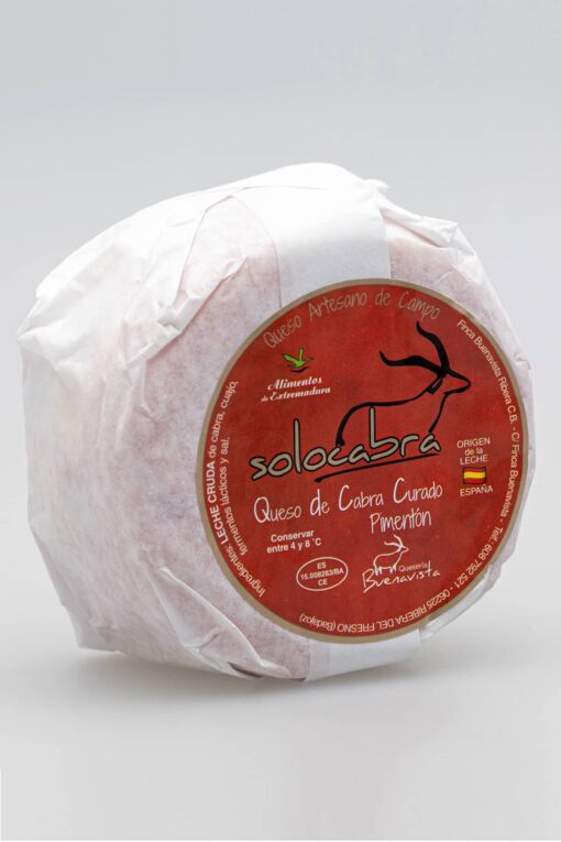 Solocabra Queso curado de cabra al pimentón