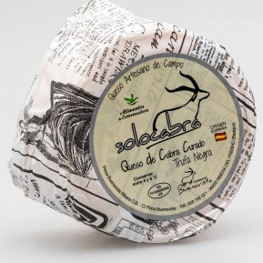 Solocabra Queso curado de cabra curado con Trufa Negra y Carbón Vegetal