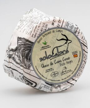 Solocabra Queso curado de cabra curado con Trufa Negra y Carbón Vegetal