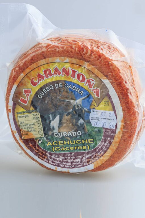 Queso de cabra curado con Pimentón - La Carantoña