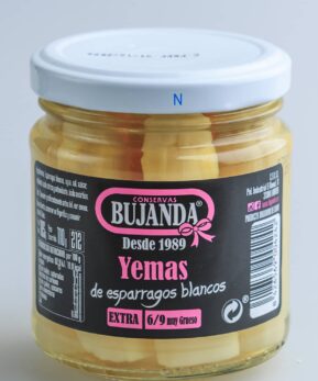 Yemas de Espárragos Blancos Extra 6/9 - Conservas Bujanda