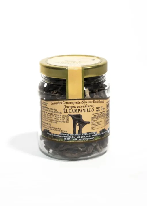 Setas trompeta de los muertos deshidratadas - El Campanillo