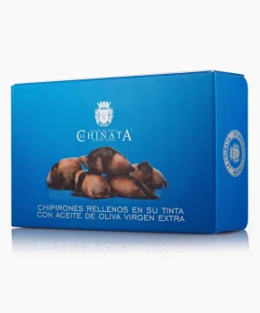 Chipirones Rellenos en su Tinta con Aceite de Oliva Virgen Extra - La Chinata