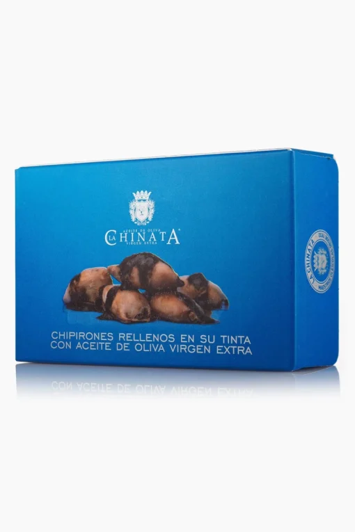 Chipirones Rellenos en su Tinta con Aceite de Oliva Virgen Extra - La Chinata