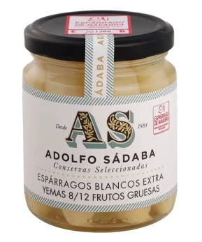 Espárragos blancos extra d.o. Yemas 8-12 frutos gruesas
