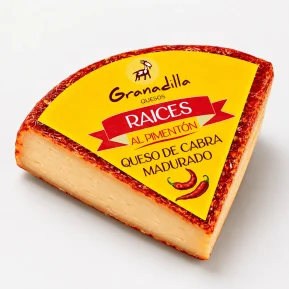 Queso de cabra Raíces al Pimentón - Quesos Granadilla