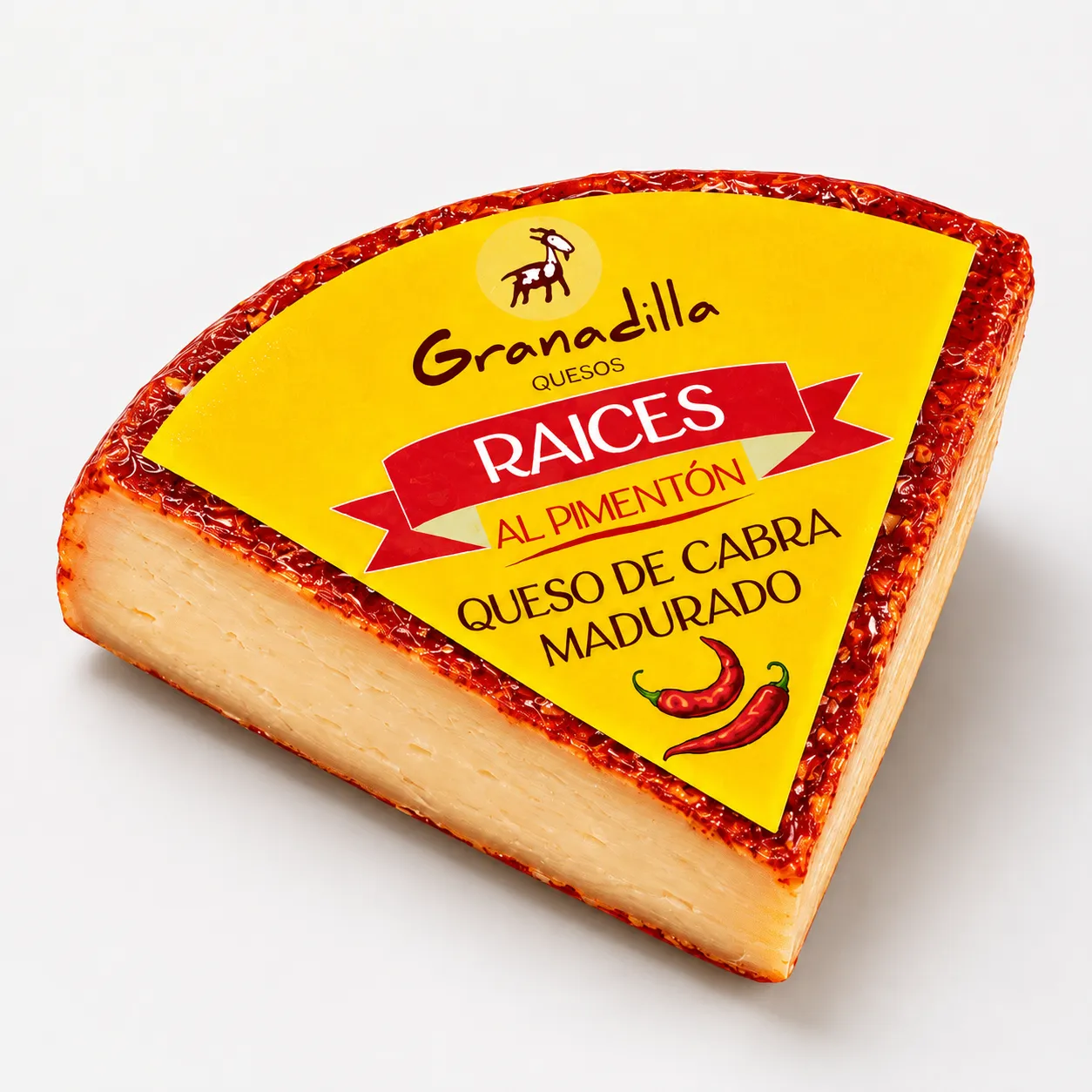 Queso de cabra Raíces al Pimentón - Quesos Granadilla
